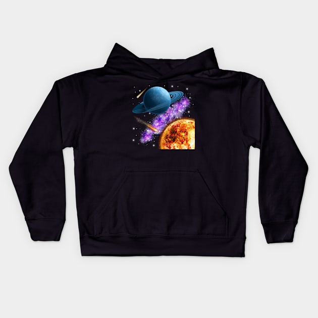 Space Kids Hoodie by Nimmersatt